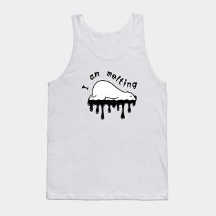 hot polar bear memes_cool the Earth and I am melting Tank Top